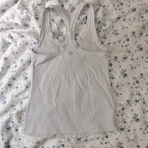 White Lululemon Nulu Tank